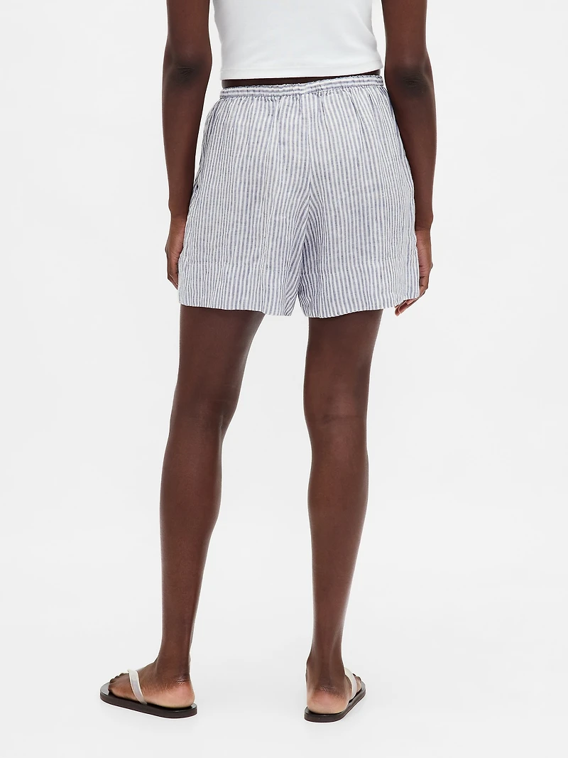 100% Linen Easy Shorts