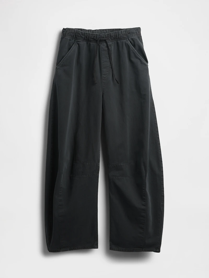 Mid Rise Twill Easy Horseshoe Pants