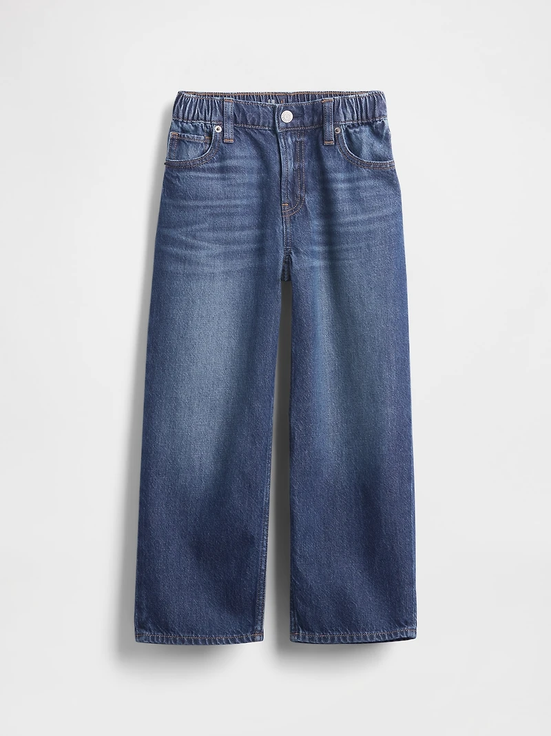 Kids Mid Rise UltraSoft Relaxed Crop Jeans