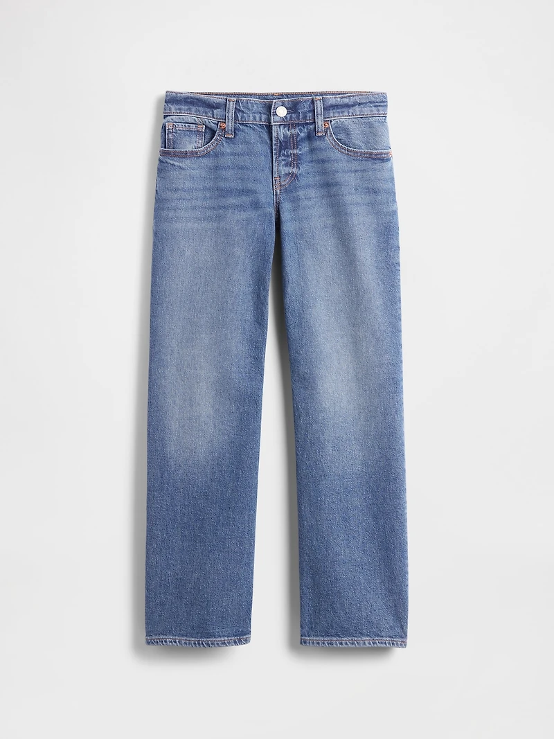Kids Low Rise Relaxed Straight Jeans