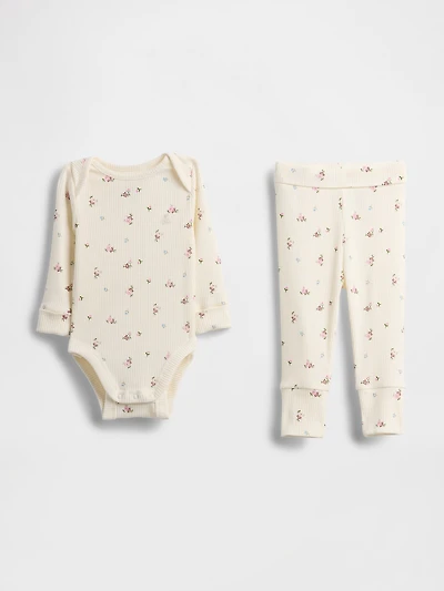 Baby Grow-With-Me TinyRib Outfit Set