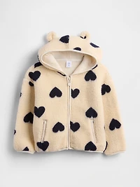 Baby & Toddler Sherpa Bear Zip Hoodie