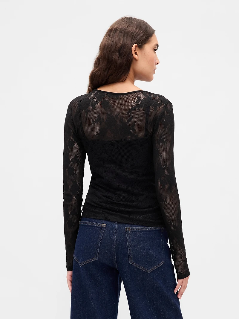 Sheer Lace Top