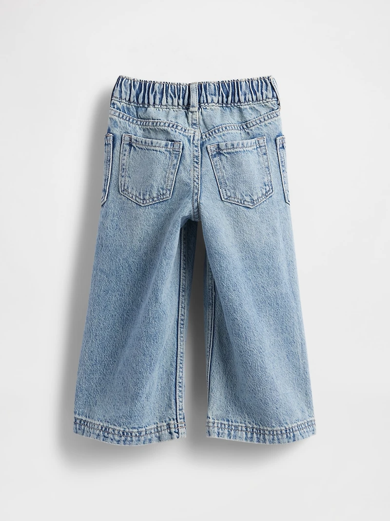 Baby & Toddler Pull-On Baggy Wide-Leg Jeans