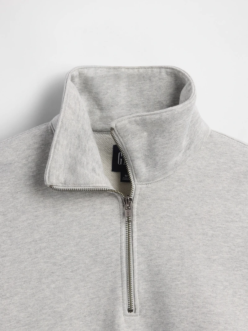 Heavyweight Oversized Quarter-Zip Pullover