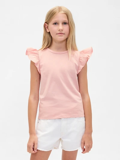 Kids Flutter-Sleeve T-Shirt