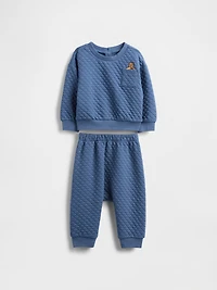Baby Quilted Brannan Bear Pocket Outfit Set