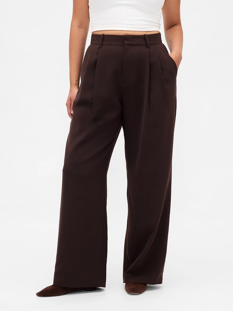 Curvy 365 High Rise Pleated Trousers