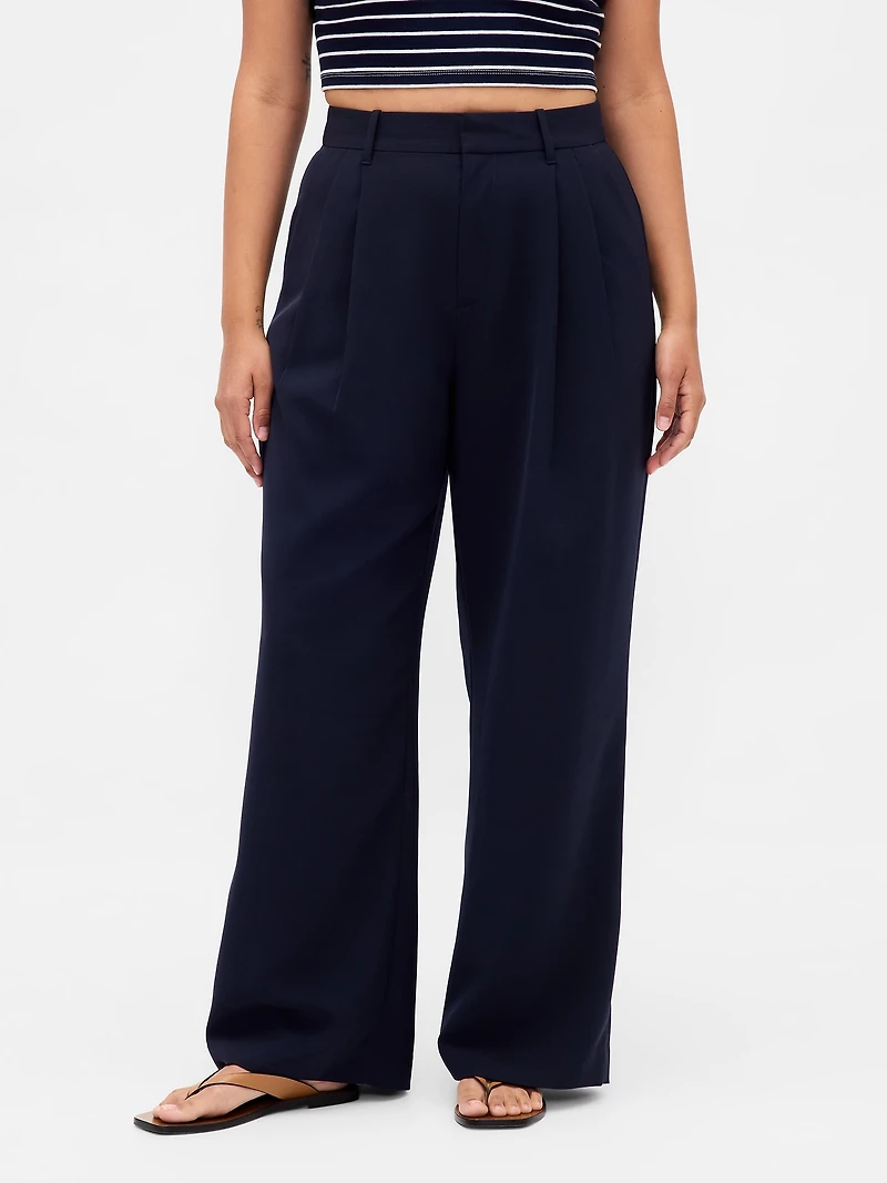 Curvy 365 High Rise Pleated Trousers
