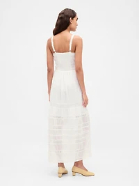 Lace-Trim Maxi Dress