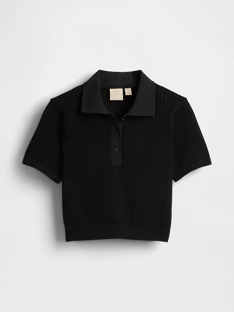 Gap × BÉIS Seamless Crop Polo Shirt