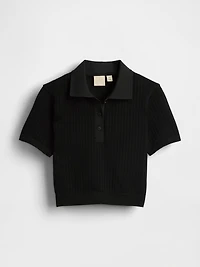 Gap × BÉIS Seamless Crop Polo Shirt