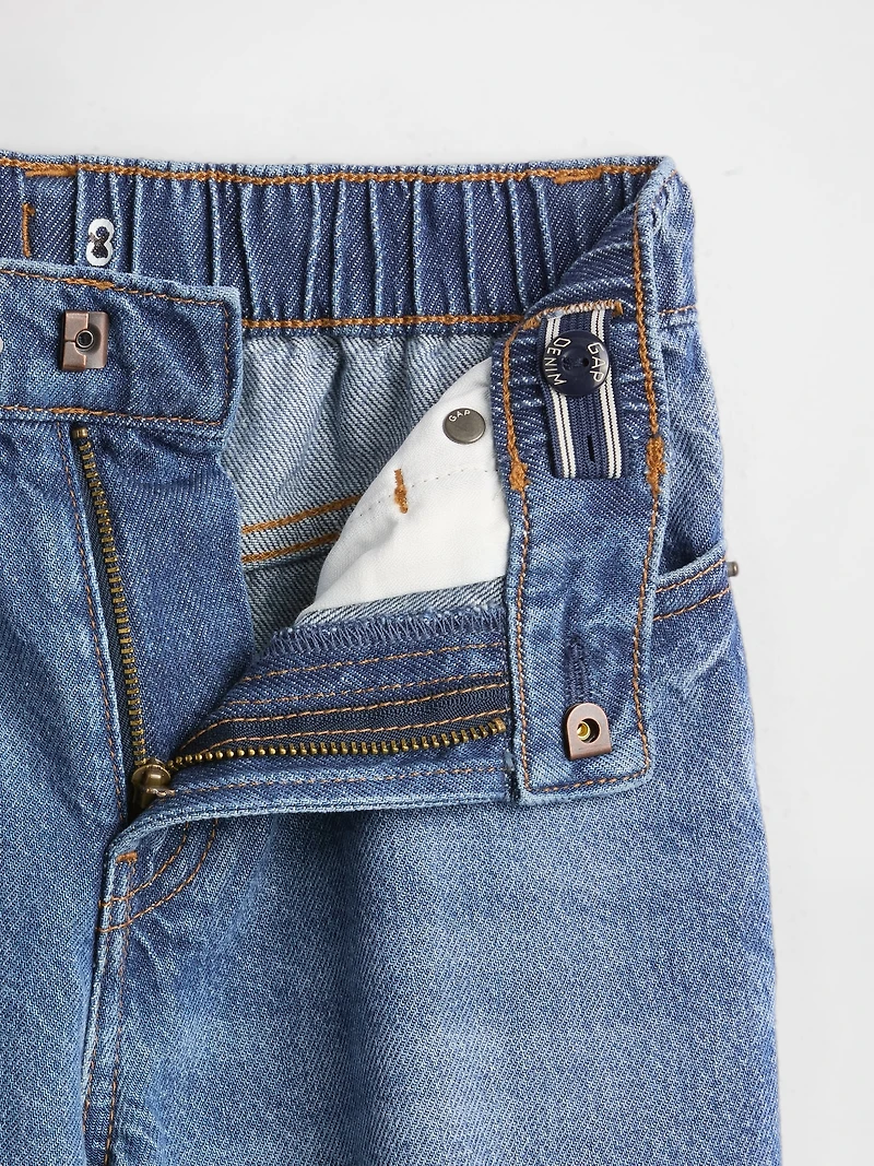 Kids Mid Rise UltraSoft Relaxed Crop Jeans