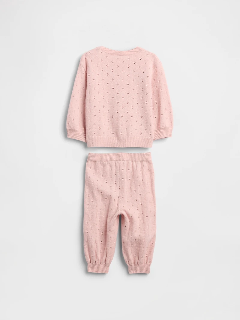 Baby CashSoft Pointelle Outfit Set