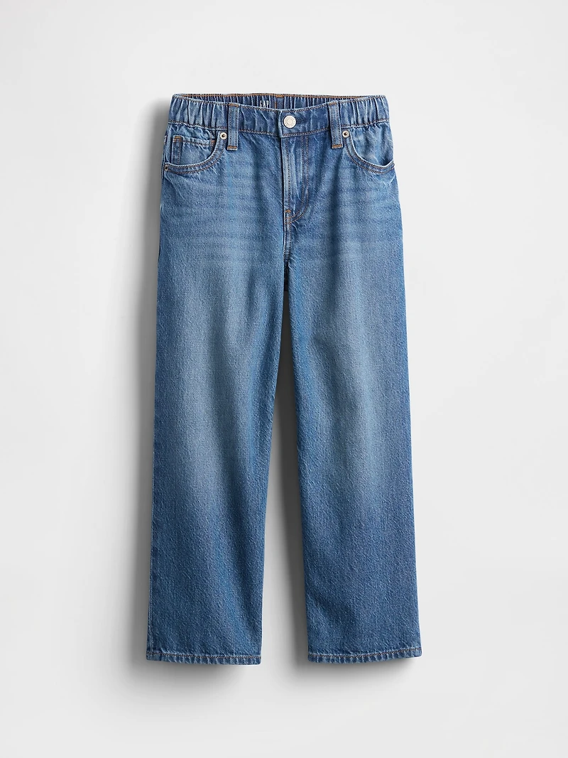 Kids Mid Rise UltraSoft Relaxed Crop Jeans