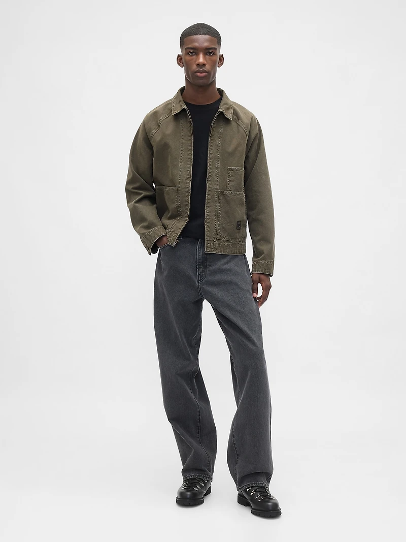Canvas Denim Chore Jacket