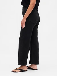 Curvy High Rise Stride Wide-Leg Ankle Jeans