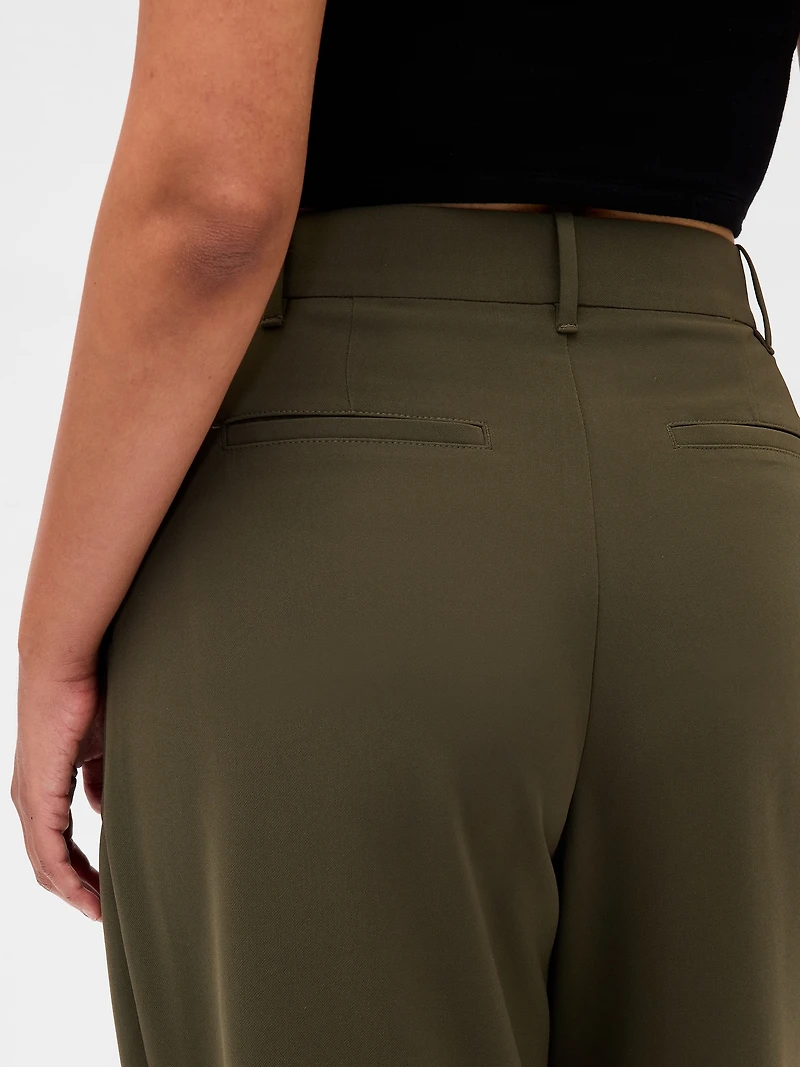 Curvy 365 High Rise Pleated Trousers