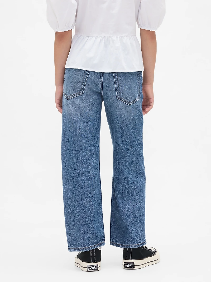 Kids Mid Rise UltraSoft Relaxed Crop Jeans