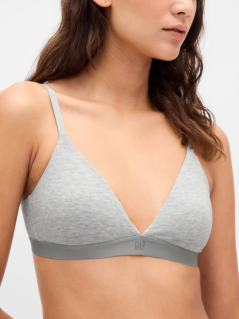 Organic Stretch Cotton Triangle Bra