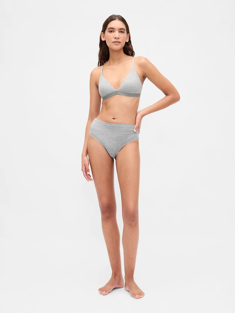 Organic Stretch Cotton Triangle Bra