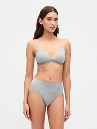 Organic Stretch Cotton Triangle Bra
