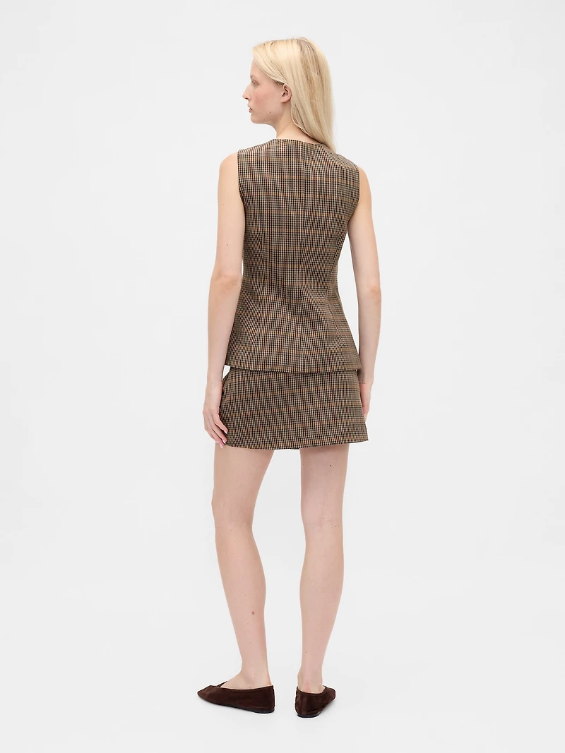 Herringbone Mini Skort