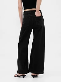 Sky High Rise Stride Wide-Leg Jeans