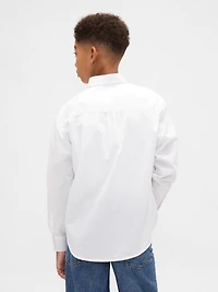 Kids Organic Cotton Poplin Relaxed Shirt