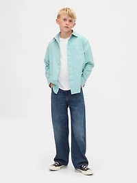 Kids Organic Cotton Poplin Relaxed Shirt