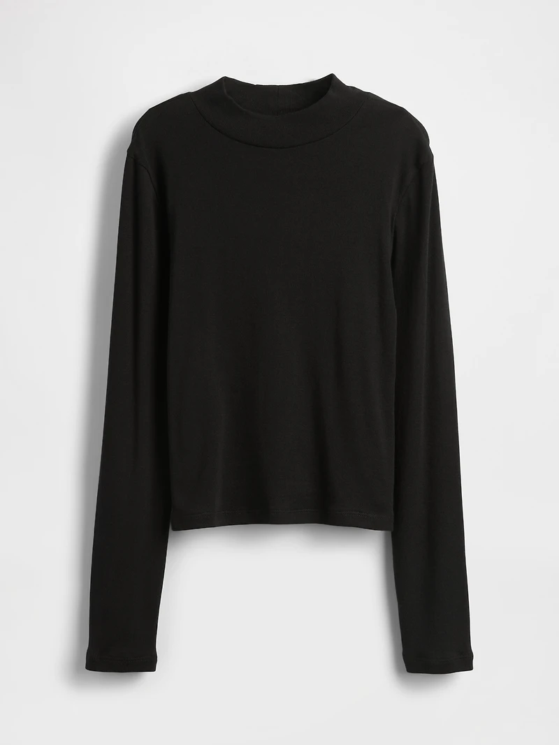 Kids Rib Mockneck T-Shirt