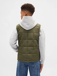 Kids Recycled Lightweight Puffer Vest