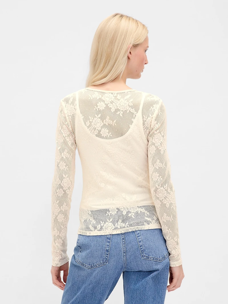 Sheer Lace Top