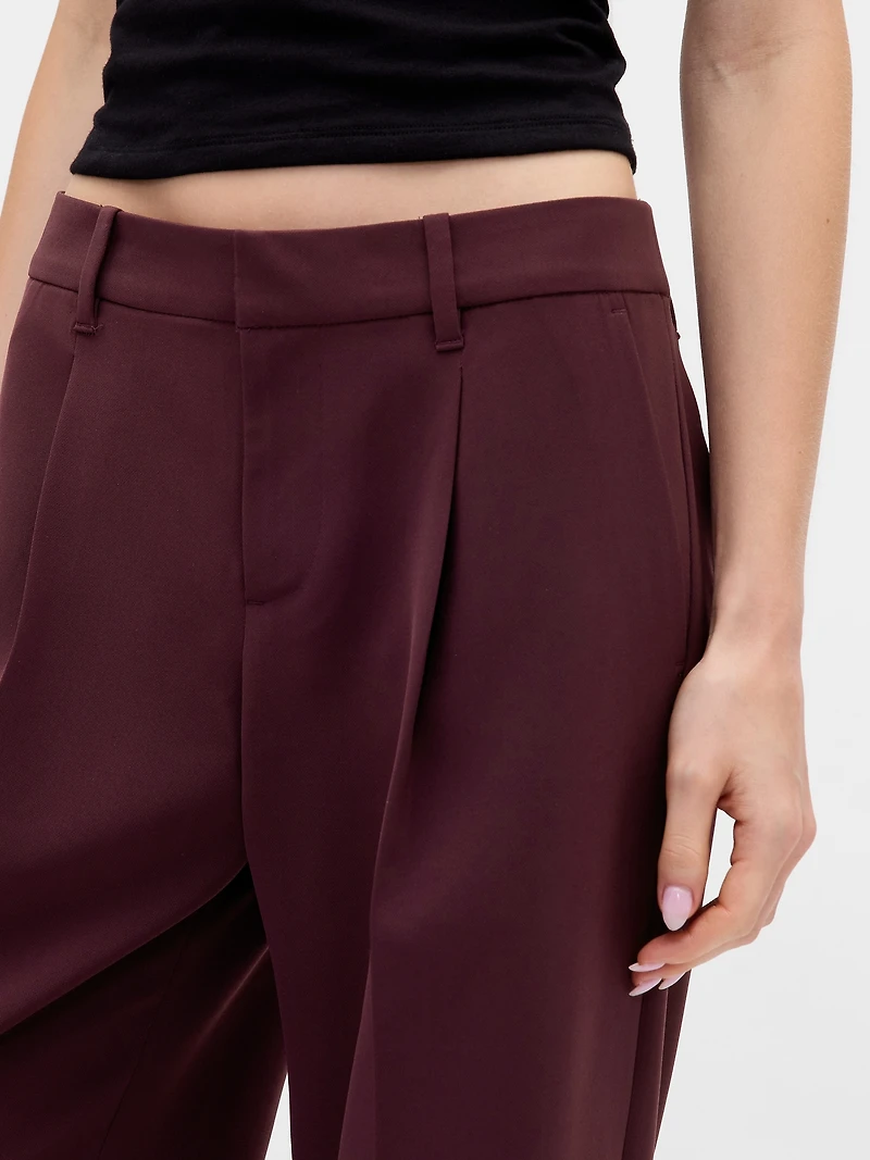 365 Low Rise Pleated Wide-Leg Trousers