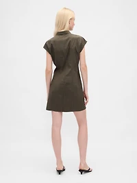 Poplin Seamed Shirtdress