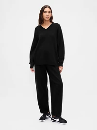 CashSoft Oversized V-Neck Sweater