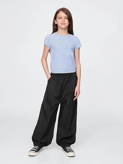 Kids Poplin Baggy Joggers