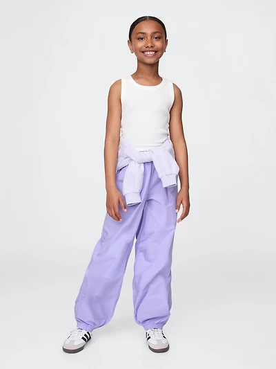 Kids Poplin Baggy Joggers