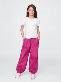 Kids Poplin Baggy Joggers