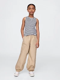 Kids Poplin Baggy Joggers