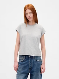 Supima® Cotton Relaxed Crop T-Shirt