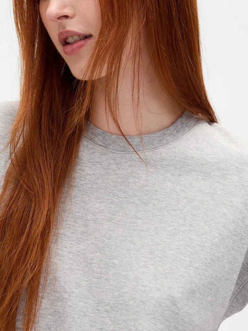 Supima® Cotton Relaxed Crop T-Shirt