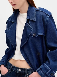 UltraSoft Denim Trench Coat