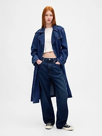 UltraSoft Denim Trench Coat