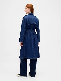 UltraSoft Denim Trench Coat