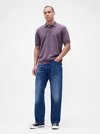 Relaxed Pique Polo Shirt