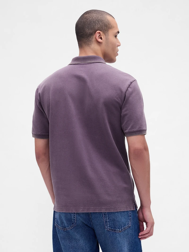 Relaxed Pique Polo Shirt