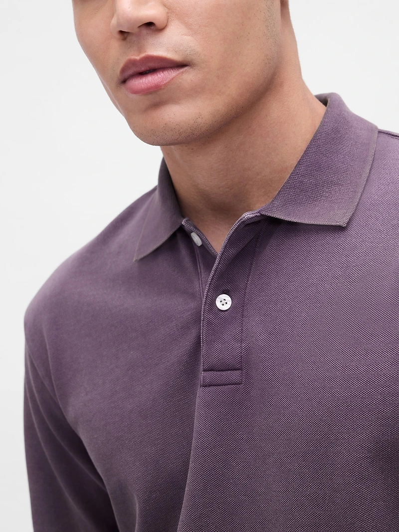 Relaxed Pique Polo Shirt