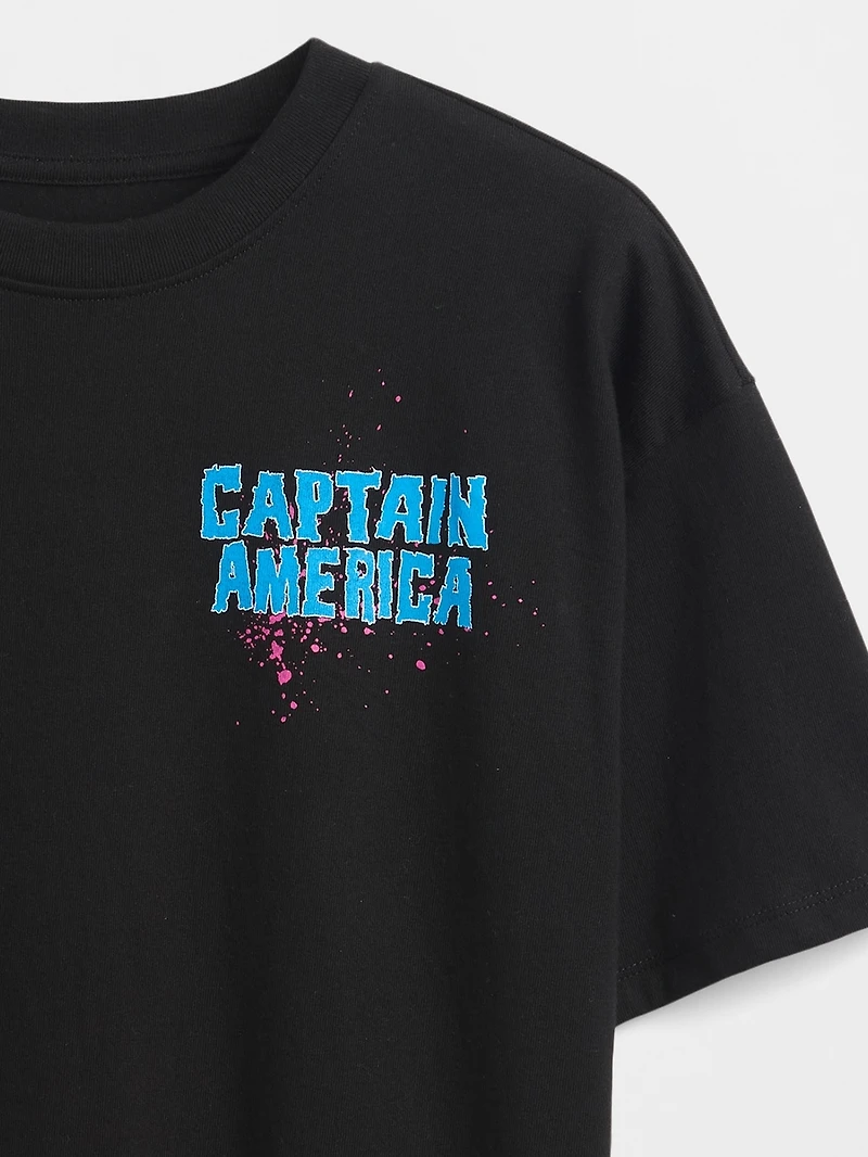 Kids Marvel Relaxed Graphic T-Shirt
