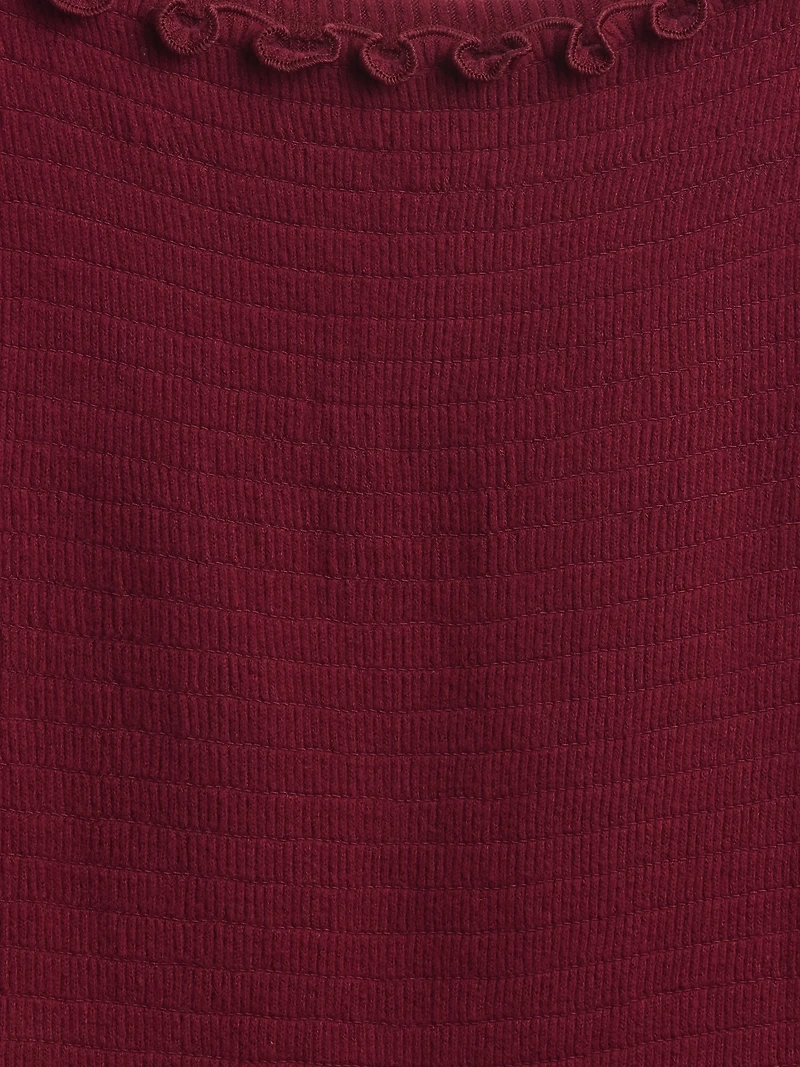 Kids Softspun Smocked Square-Neck Dress